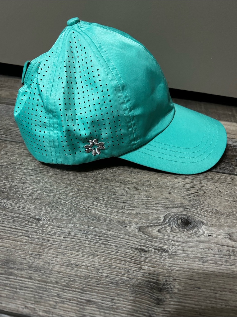 turquoise VimHue Sun Goddess Cap breathable sides cross cross back